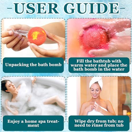 Coffret de bombes de bain parfumées pour relaxation et bien-être