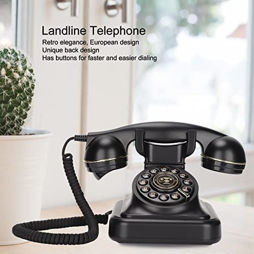 Téléphone vintage rétro, design années 1960, élégant, polyvalent, cadeau de décoration unique, sans alimentation externe, idéal pour toutes occasions.