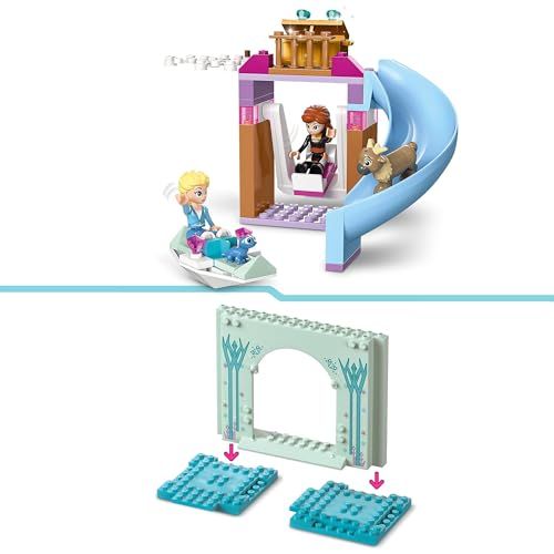 Château de Glace d'Elsa en Lego, jouet magique pour enfants, inspiré de La Reine des Neiges, idéal pour éveiller créativité et imagination.