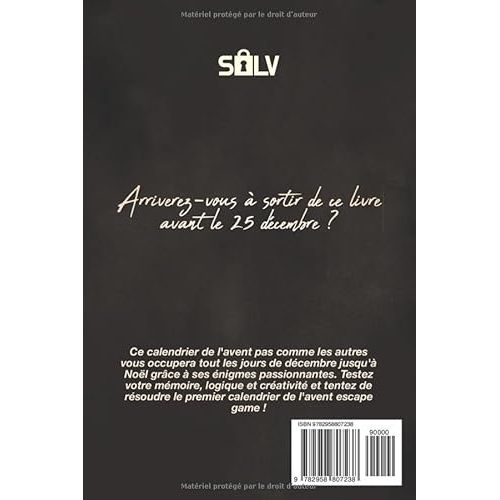 Calendrier de l'Avent Escape Game interactif, 24 énigmes uniques, immersion totale, parfait pour fans de mystères, technologie et moments conviviaux en hiver.