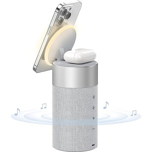 Station de charge Colsur avec haut-parleur Bluetooth pour produits Apple.