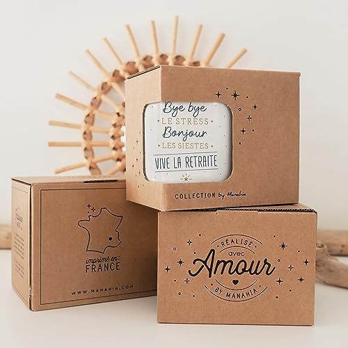Mug de retraite avec inscription humoristique et design charmant, cadeau parfait pour célébrer une nouvelle étape de vie