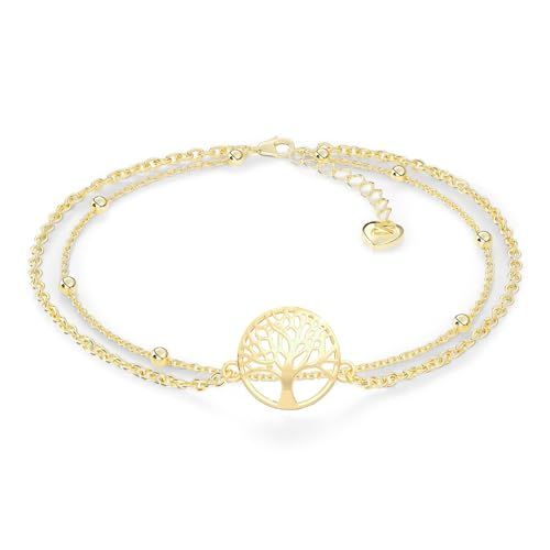 Bracelet de cheville élégant avec cœur et strass, ajustable et résistant à l'eau.