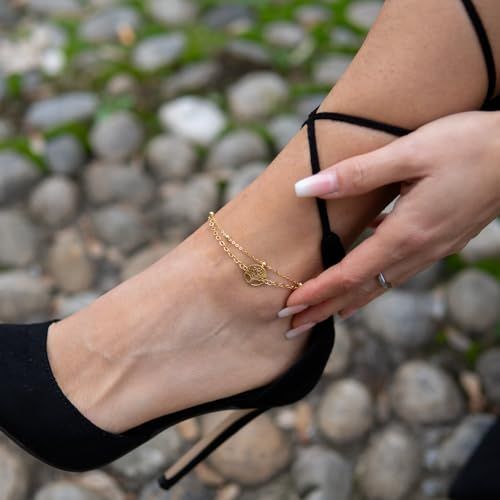 Bracelet de cheville Serasar en argent avec un arbre de vie