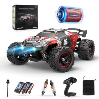 Voiture RC Herenear rapide 60 km/h avec moteur brushless et double batterie pour enfants
