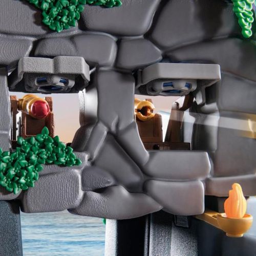 Coffret Playmobil Île au trésor avec pirate, monstre marin, canot flottant, aventure imaginative pour enfants dès 4 ans, jeu éducatif et durable.