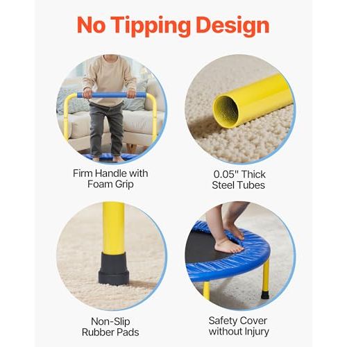 Trampoline pliant pour enfants, idéal pour des heures de jeu, améliore coordination, facilement portable et sûr, parfait pour intérieur et extérieur.