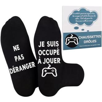 Des messages amusants apparaissent sous ces chaussettes