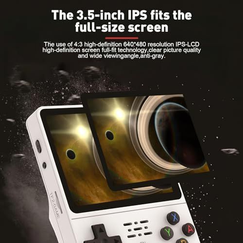 Console de jeux rétro avec 15000 jeux, design portable. Parfaite pour les nostalgiques et les amateurs de gaming en famille ou entre amis.