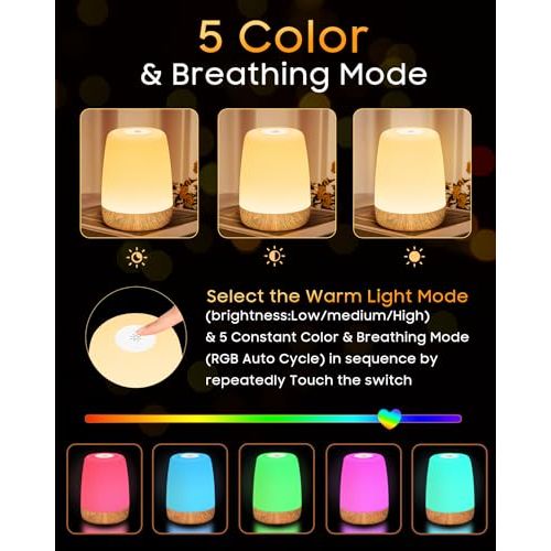 Lampe tactile LED moderne réglable avec fondantidérapant et anneau de suspension
