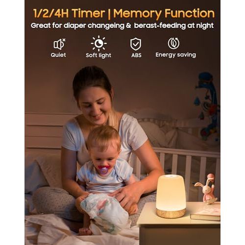 Lampe tactile LED moderne réglable avec fondantidérapant et anneau de suspension