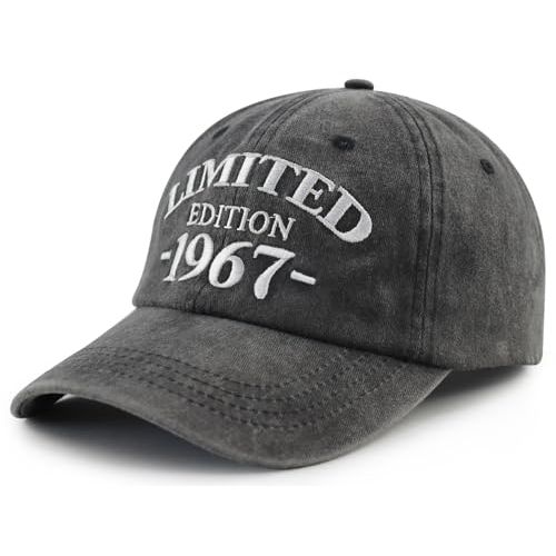 Casquette 1967, broderie unique, cadeau idéal 57e anniversaire, édition limitée, coton doux, ajustable, look élégant et décontracté.