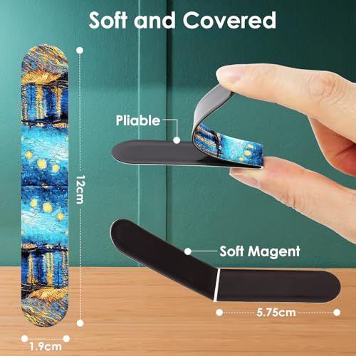 Marque-pages magnétiques élégants avec motif marbre, cadeau idéal pour amoureux de lecture, pratique pour retrouver facilement sa page sans abîmer le livre.