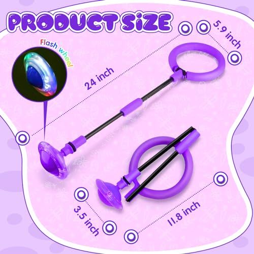 Anneau de saut clignotant pour enfants, idéal cadeau d'anniversaire, lumineux, activité physique intérieure, sécurité, rembourré pour chevilles, parfait petits espaces.