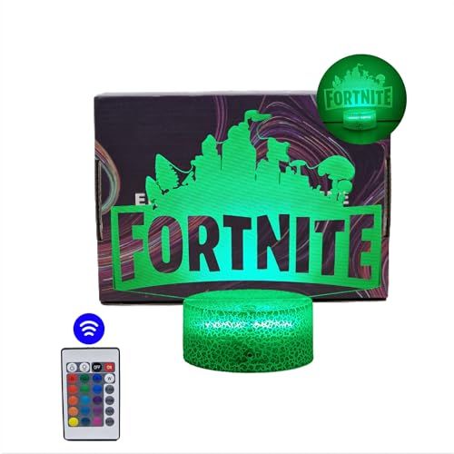 Lampe de bureau Fortnite RGB pour fans, style captivant et personnalisable