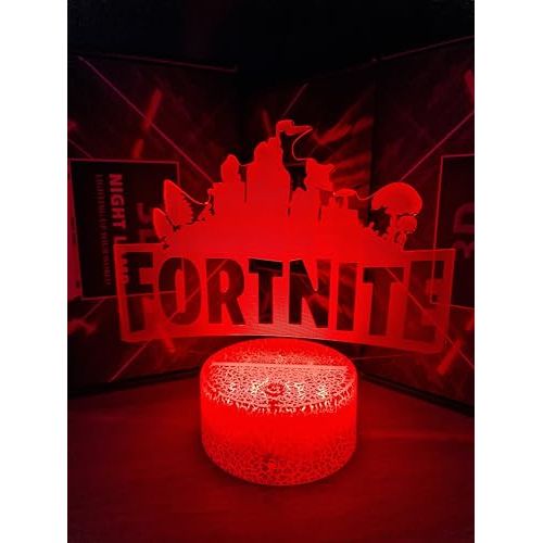 Lampe de bureau Fortnite RGB pour fans, style captivant et personnalisable