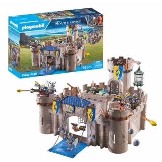 Grand château des Chevaliers Novelmore Playmobil avec pont-levis et figurines pour imagination d'enfants