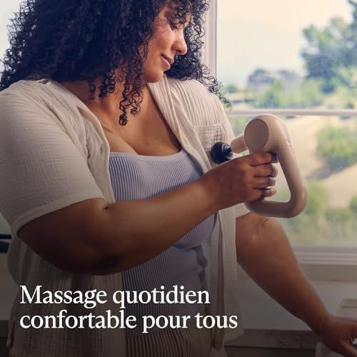 Pistolet de massage Theragun Relief, solution idéale pour soulager les douleurs musculaires et offrir détente et relaxation quotidienne à domicile.