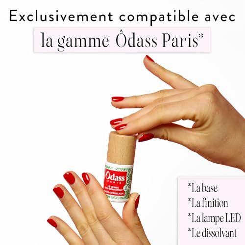 Kit de manucure semi-permanent Odass Paris, vegan, écologique, pour manucure professionnelle à la maison, idée cadeau bien-être beauté des ongles.