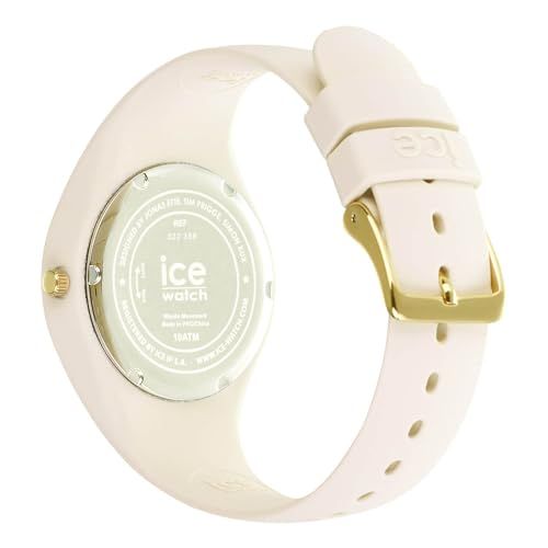 Montre ICE cosmos Vanilla pour femme, beige avec cristaux scintillants, élégante et étanche 10 ATM, cadeau parfait pour occasions spéciales.