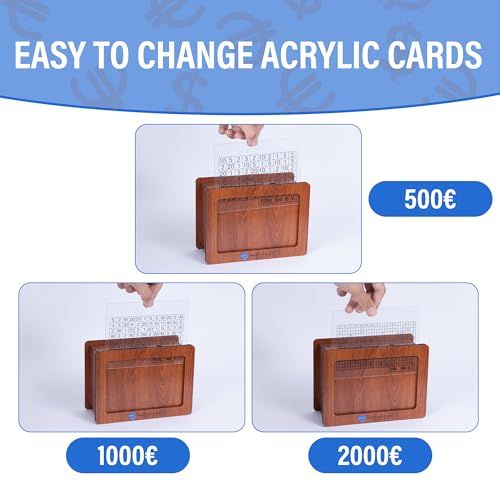 Tirelire japonaise en bois, design élégant et double face, idéale pour des économies créatives et personnalisables, cadeau parfait pour tous âges et occasions.