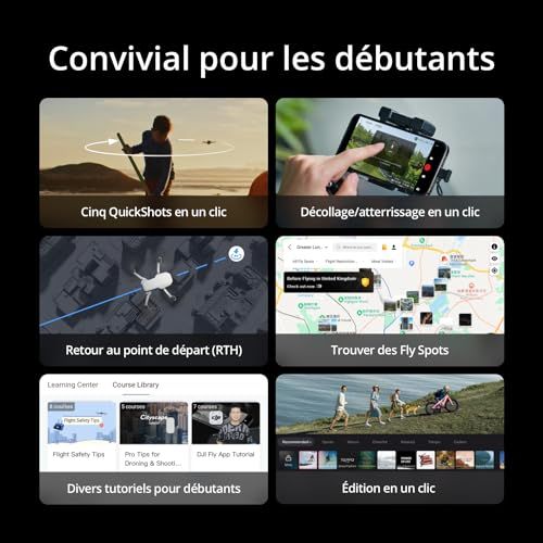 Drone DJI Mini 4K léger et performant pour des prises de vue cinématographiques en ultra-HD.