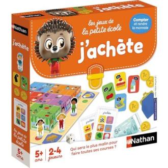 Enfants jouant au jeu éducatif de la marchande