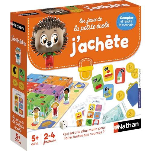 Enfants jouant au jeu éducatif de la marchande
