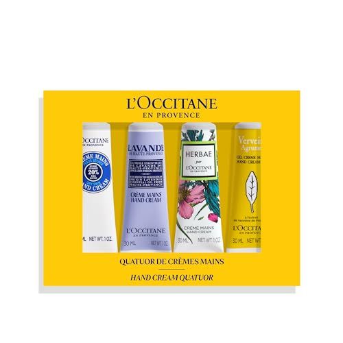 Coffret de crèmes mains L'OCCITANE, offre douceur et parfums de Provence, cadeau parfait pour soin et bien-être.