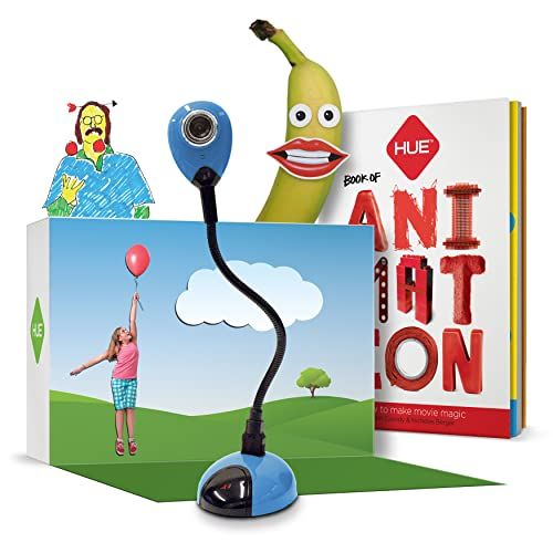 Kit animation Stop Motion HUE pour enfants, éducatif, caméra USB, logiciel intuitif, inspire créativité et apprentissage.