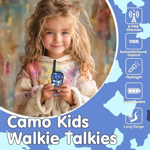 4 talkie-walkies enfants, idée cadeau pour aventure extérieure