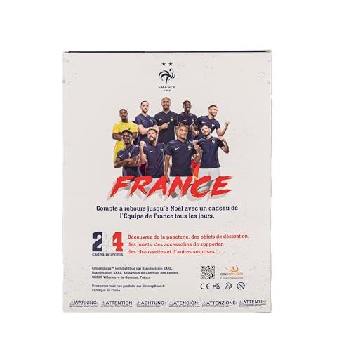 Calendrier de l'Avent Équipe de France Football, surprises sous licence officielle FFF, parfait pour fans de football.