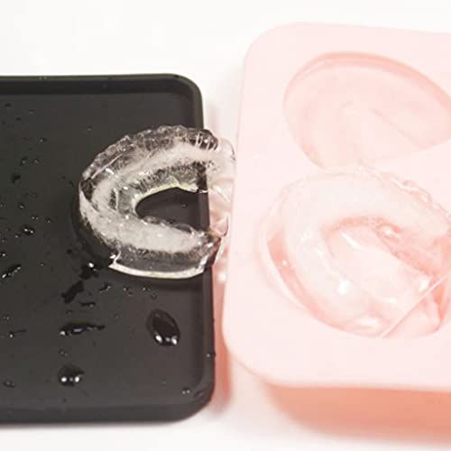 Bac à glaçons dentier en silicone pour des glaçons en forme de dentier. Originalité garantie !