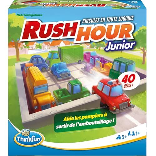 Jeu de réflexion Rush Hour Jr - Idéal pour les garçons de 5 ans - Voitures, logique et amusement garantis !