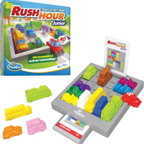 Jeu de réflexion Rush Hour Jr - Idéal pour les garçons de 5 ans - Voitures, logique et amusement garantis !