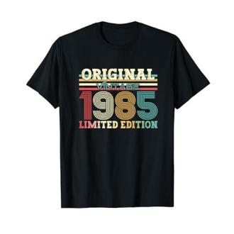 Tee-shirt vintage 1985, cadeau d'anniversaire nostalgique