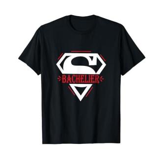 Tee-shirt Bachelier en coton, célébrant la réussite du bac, disponible en tailles S à 3XL, cadeau symbolique et mémorable pour diplômés.