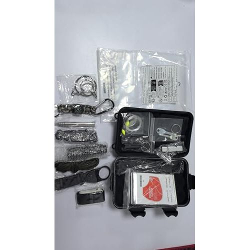 Kit de survie d'urgence complet et compact avec divers outils essentiels