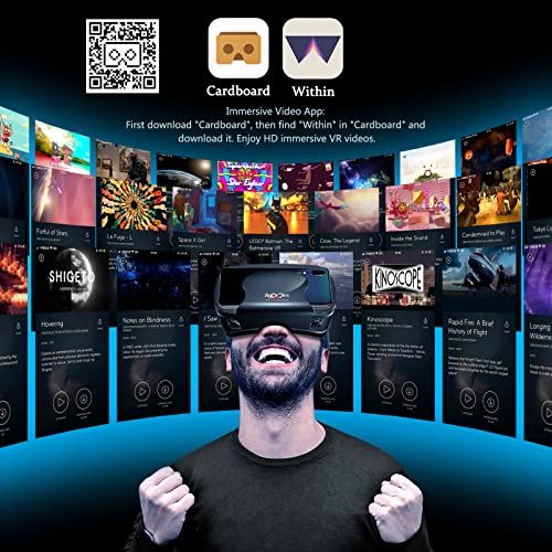 Lunettes vidéos 3D pour smartphone Toniwa, technologie avancée, immersion cinématographique, lentilles 2K, confort ergonomique, cadeau idéal pour amateurs de réalité virtuelle.
