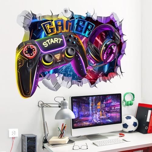 Stickers muraux pour chambre de gamer