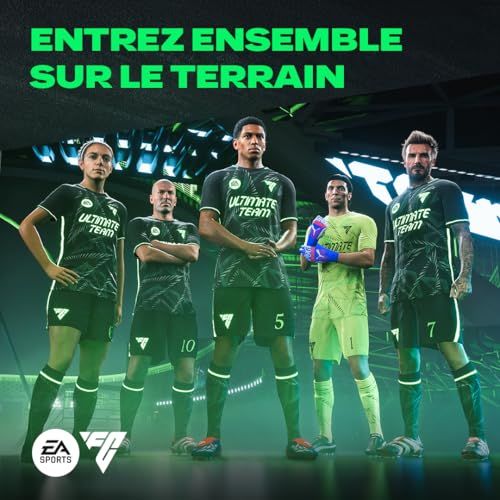 Jeu vidéo de football FC25, expérience réaliste avec carrière féminine, idéal cadeau pour fans de football, nouvelles fonctionnalités captivantes, par Electronic Arts.