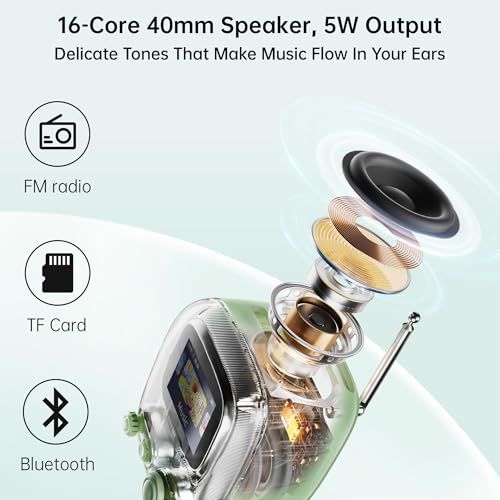 Enceinte Bluetooth rétro Divoom Tiivoo-2, design vintage, Pixel Art personnalisable, cadeau original, multifonction, connectivité facile, son clair, idéal décoration.