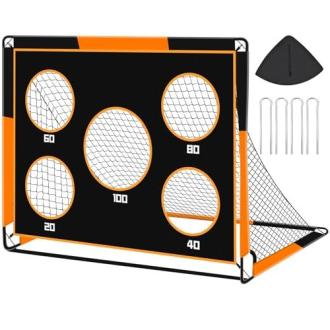 Cage de foot Gofady 2 en 1 pour enfants, idéale pour le jeu et l'entraînement au football à domicile ou à l'extérieur.