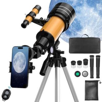 Télescope astronomique pour débutants, parfaite initiation à l'astronomie, idéal cadeau pour enfants et explorateurs en herbe, optique professionnelle, expériences célestes inoubliables.