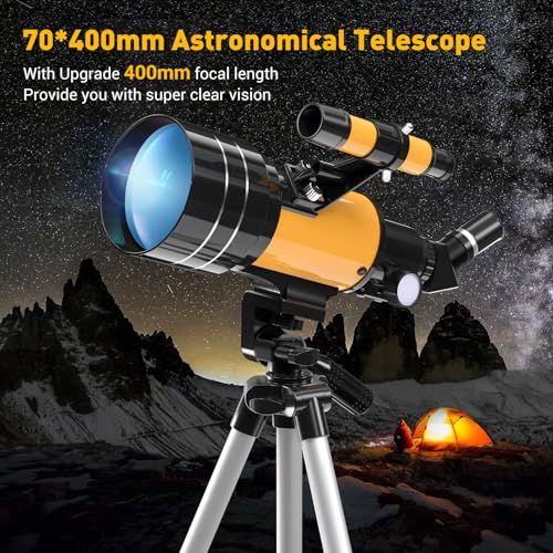 Télescope astronomique pour débutants, parfaite initiation à l'astronomie, idéal cadeau pour enfants et explorateurs en herbe, optique professionnelle, expériences célestes inoubliables.