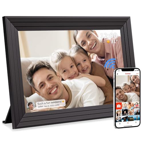 cadeau cadre photo numérique familial avec diaporama personnalisé