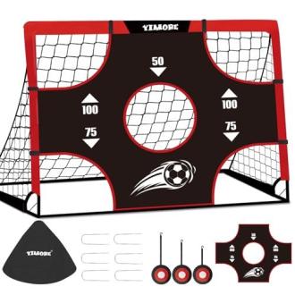 Cage de foot pliable pour enfants, idéale pour jardins et parcs; cadeau parfait pour jeunes amateurs de football, pratique et facile à transporter.