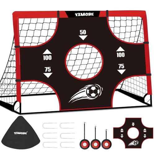 Cage de foot d'entraînement portable pour enfant, parfaite pour jouer au football en extérieur et développer ses compétences.