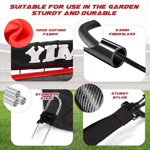 Cage de foot pliable pour enfants, idéale pour jardins et parcs; cadeau parfait pour jeunes amateurs de football, pratique et facile à transporter.