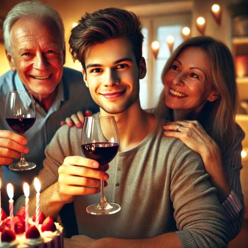 Une bouteille de vin anniversaire 20 ans